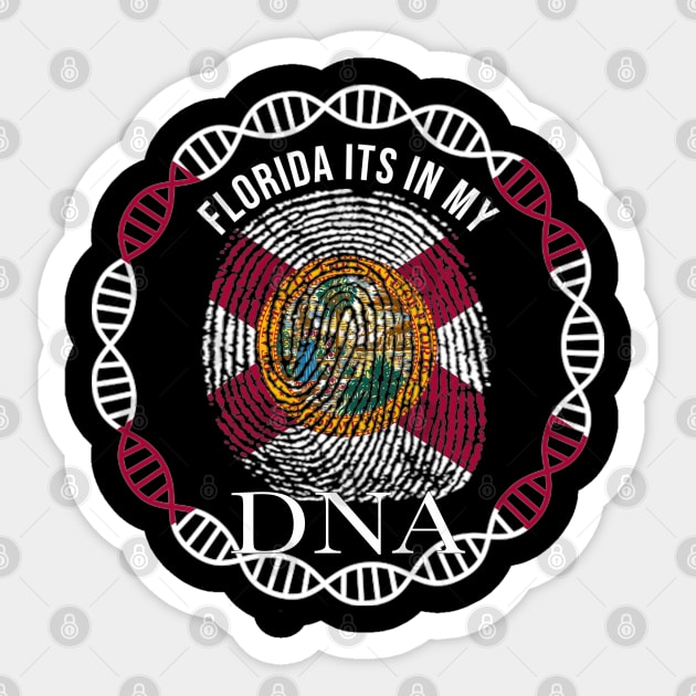 Florida Its In My DNA - Floridian Flag - Gift for Floridian From Florida Sticker by Country Flags